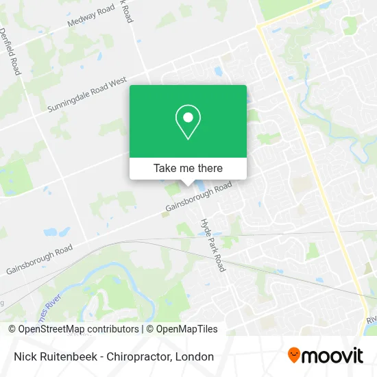 Nick Ruitenbeek - Chiropractor map