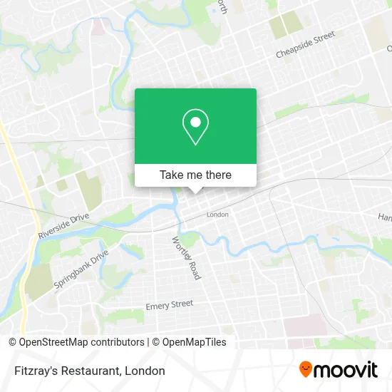 Fitzray's Restaurant map