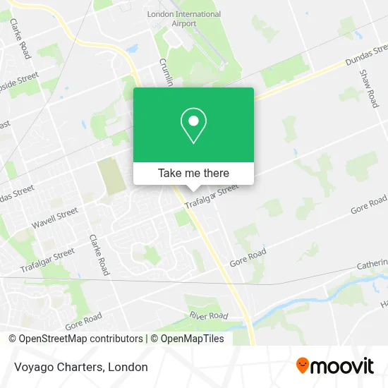 Voyago Charters map