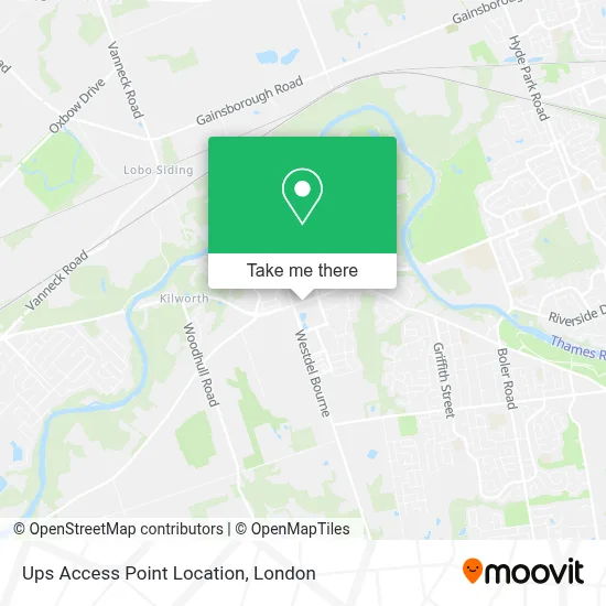 Ups Access Point Location map