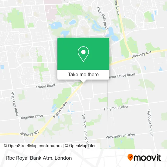 Rbc Royal Bank Atm map