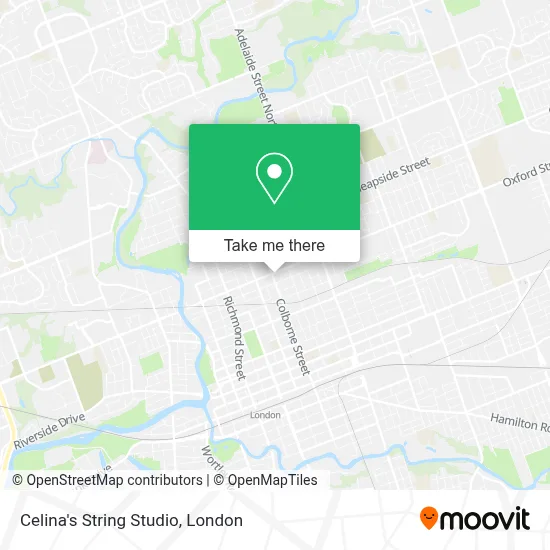 Celina's String Studio map