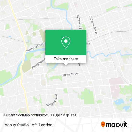 Vanity Studio Loft map