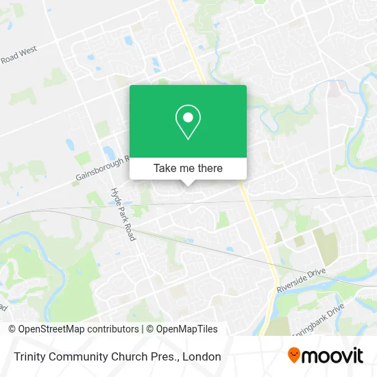 Trinity Community Church Pres. map