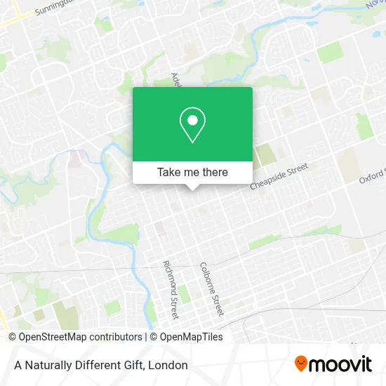 A Naturally Different Gift map