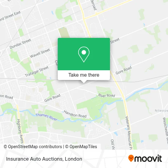Insurance Auto Auctions map