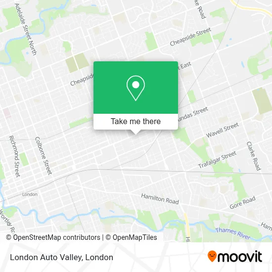London Auto Valley map
