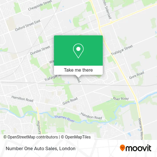 Number One Auto Sales map