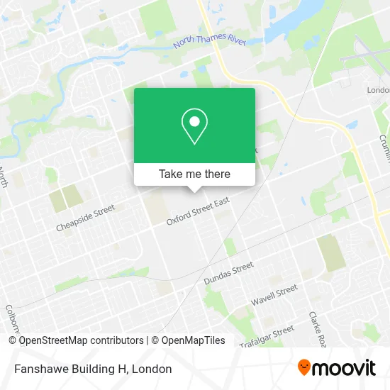 Fanshawe Building H map