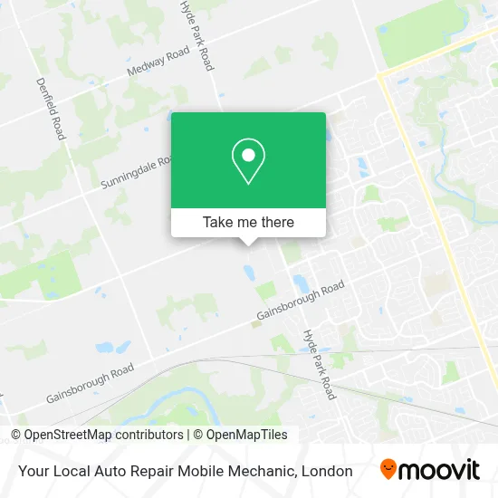 Your Local Auto Repair Mobile Mechanic map