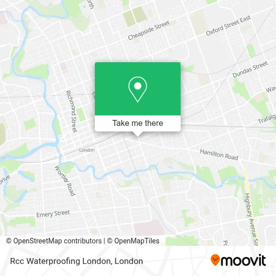 Rcc Waterproofing London map