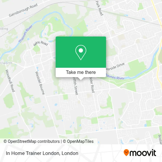 In Home Trainer London map