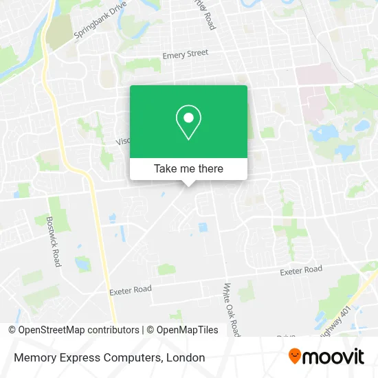 Memory Express Computers map