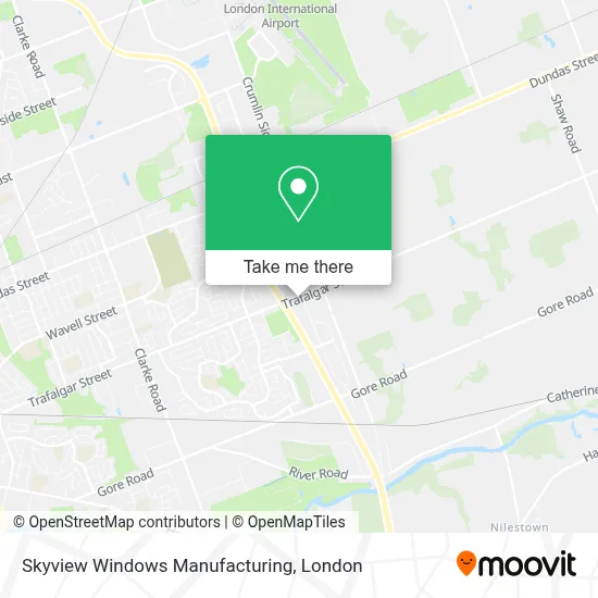 Skyview Windows Manufacturing map