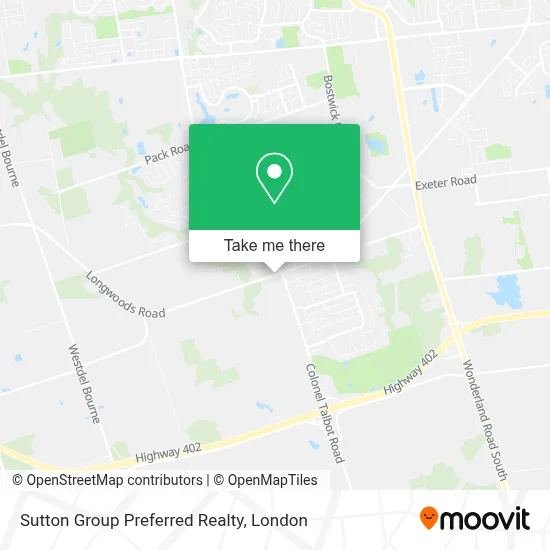 Sutton Group Preferred Realty map