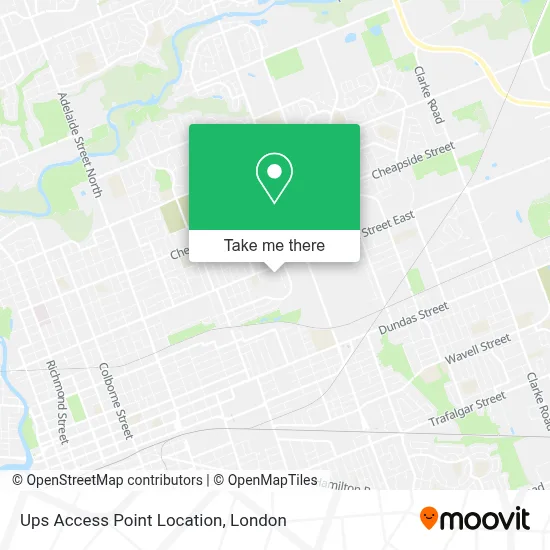 Ups Access Point Location map