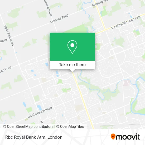 Rbc Royal Bank Atm map