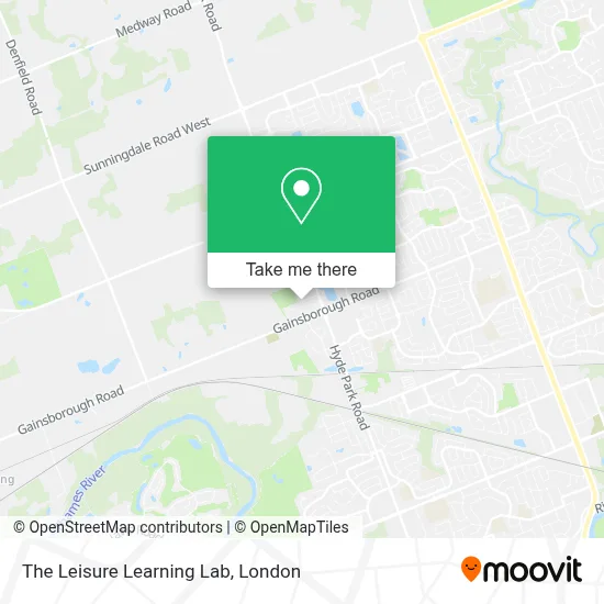 The Leisure Learning Lab map
