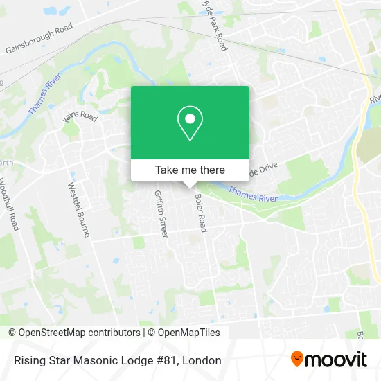 Rising Star Masonic Lodge #81 map