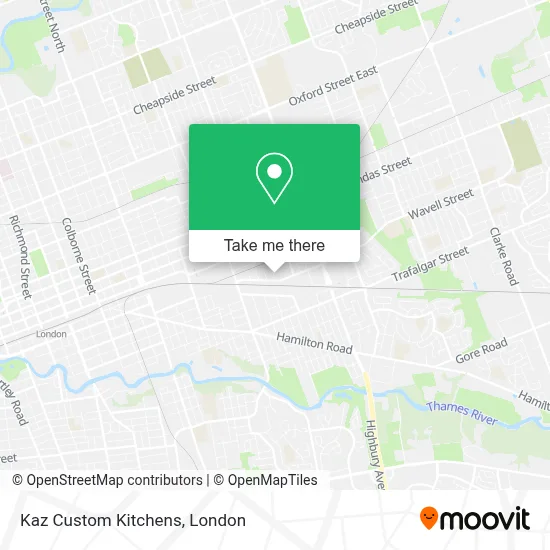 Kaz Custom Kitchens map