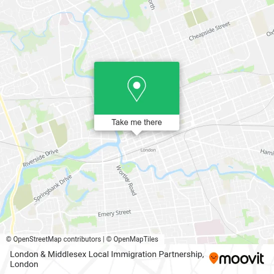 London & Middlesex Local Immigration Partnership map