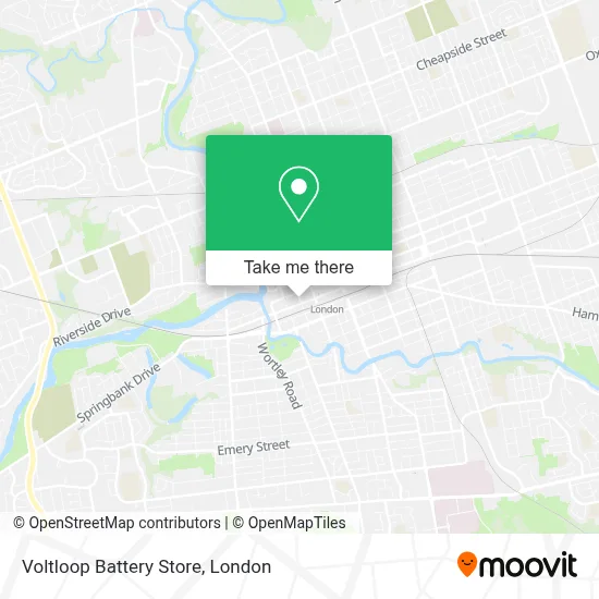 Voltloop Battery Store map