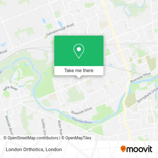 London Orthotics map