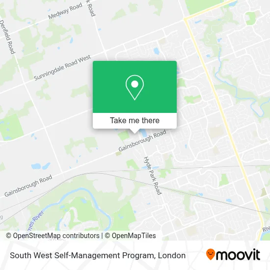 South West Self-Management Program map