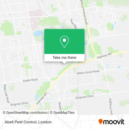 Abell Pest Control map