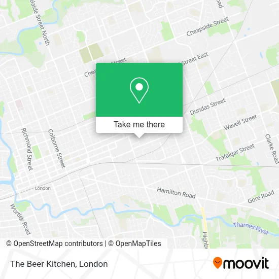 The Beer Kitchen map