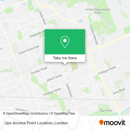 Ups Access Point Location map
