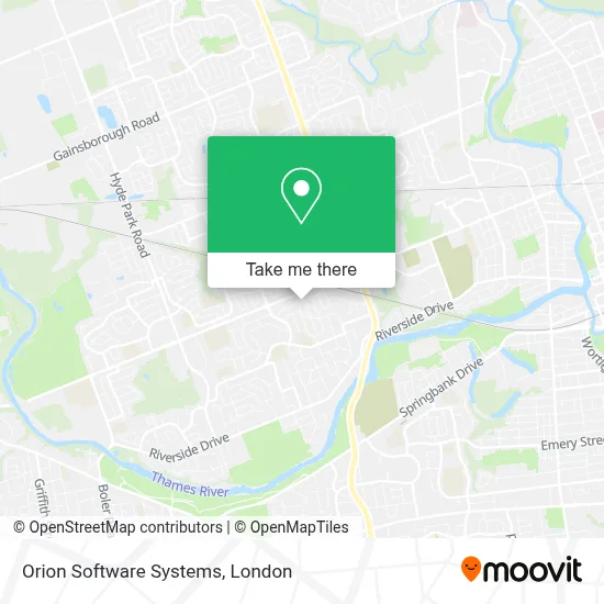 Orion Software Systems map