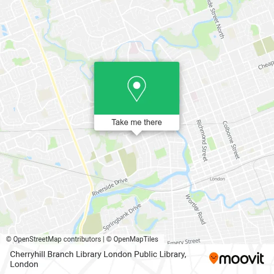 Cherryhill Branch Library London Public Library map