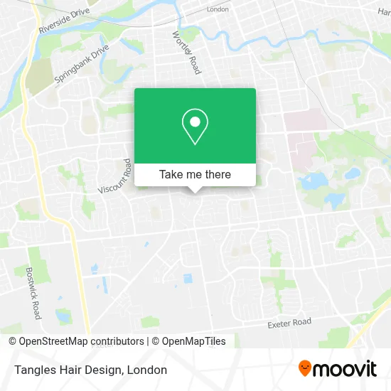 Tangles Hair Design map