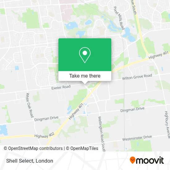 Shell Select map