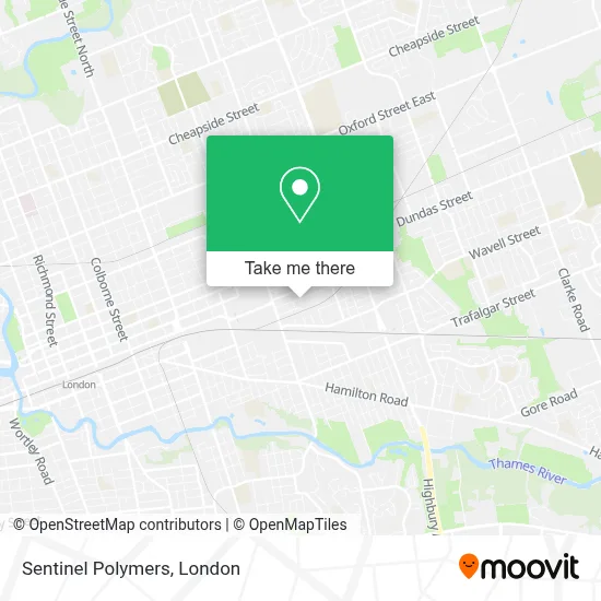 Sentinel Polymers map