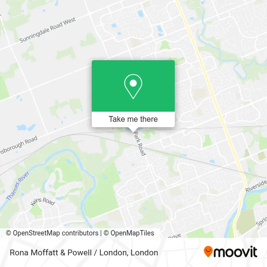 Rona Moffatt & Powell / London map