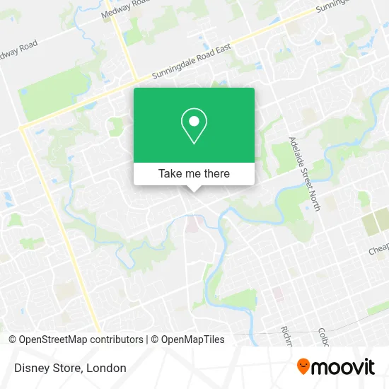 Disney Store map