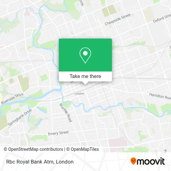 Rbc Royal Bank Atm map