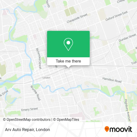 Arv Auto Repair map