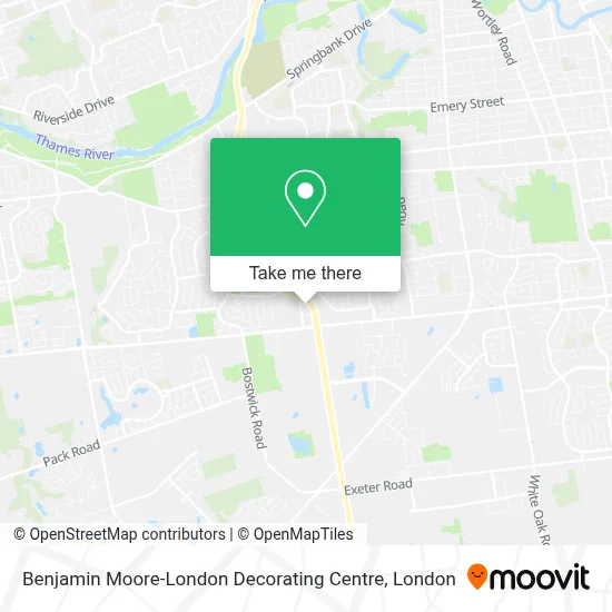 Benjamin Moore-London Decorating Centre map