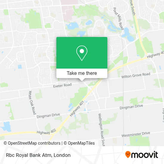 Rbc Royal Bank Atm map