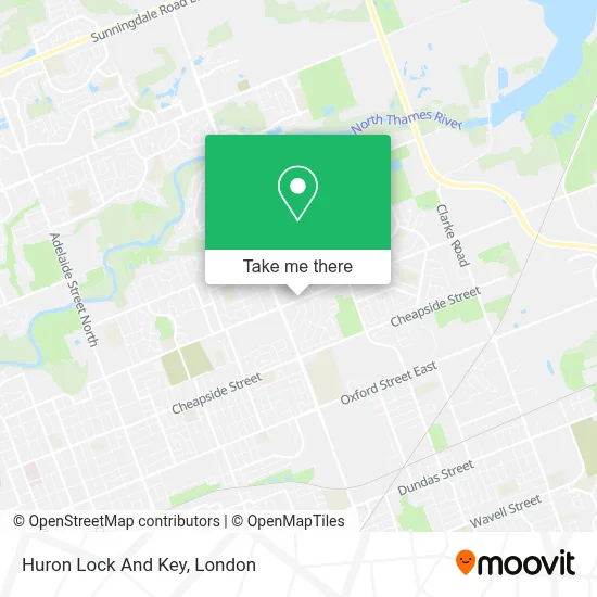 Huron Lock And Key map