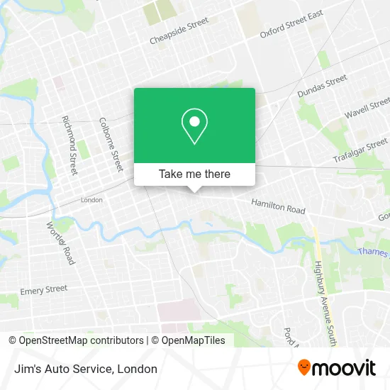 Jim's Auto Service map