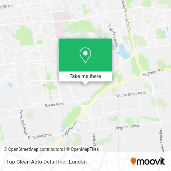 Top Clean Auto Detail Inc. map