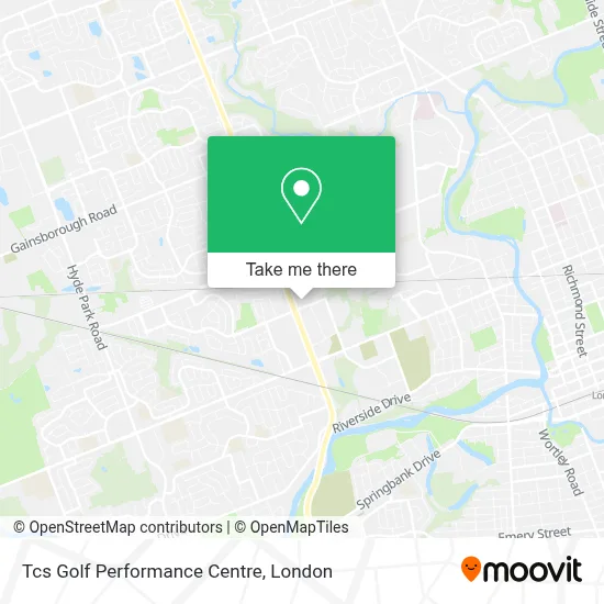 Tcs Golf Performance Centre map