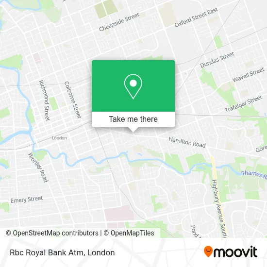 Rbc Royal Bank Atm map