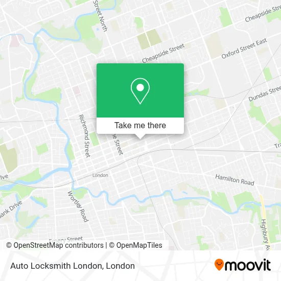 Auto Locksmith London map