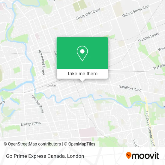 Go Prime Express Canada map