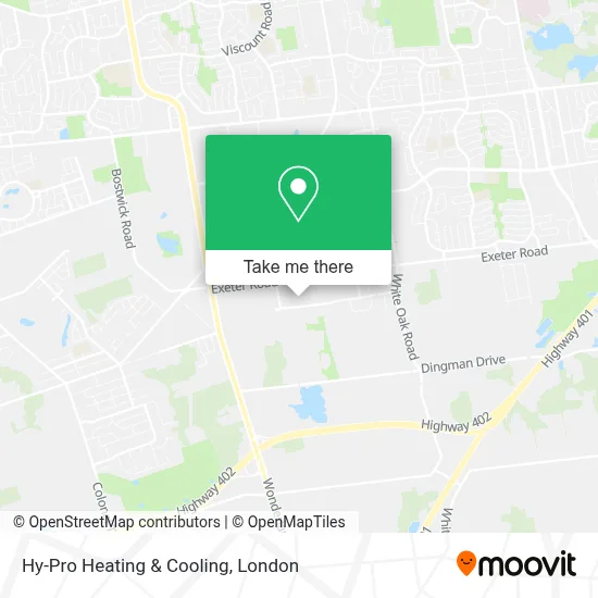Hy-Pro Heating & Cooling map